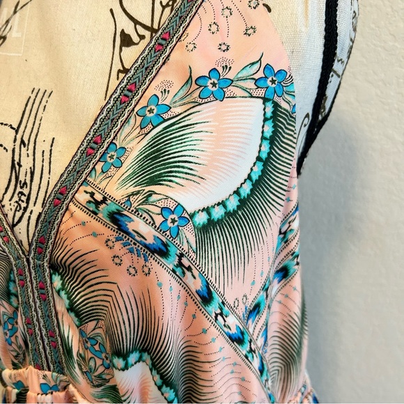 Atelier Nicole Miller for Anthro Maxi Halter Dress Size 12 - Picture 10 of 10